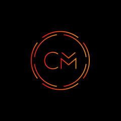 Initial CM Letter Logo With Creative Modern Business Typography Vector Template. Creative Abstract Letter CM Logo Vector.