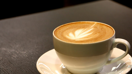 cup of coffee on table