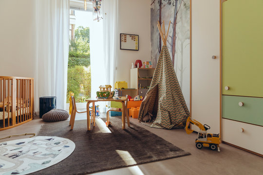 Interiror of a children's play room
