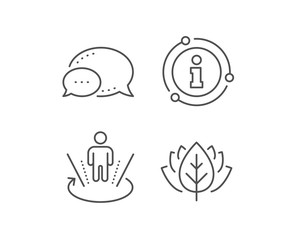 Augmented reality line icon. Chat bubble, info sign elements. VR simulation sign. 3d person symbol. Linear augmented reality outline icon. Information bubble. Vector
