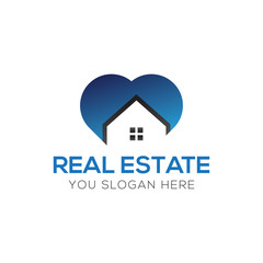 Real Estate Business Logo Vector Template. Abstract house or home logo. Building, Property Development, and Construction Logo.