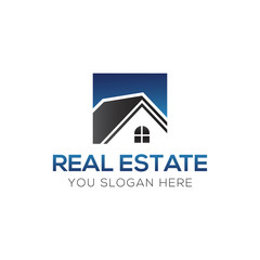 Real Estate Business Logo Vector Template. Abstract house or home logo. Building, Property Development, and Construction Logo.