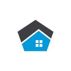 Real Estate Business Logo Vector Template. Abstract house or home logo. Building, Property Development, and Construction Logo.