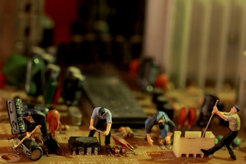 miniature figures, tiny people, ho scale, 1:87 scale