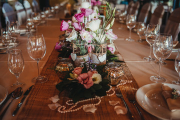 Beautiful wedding ceremony decoration