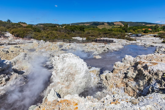 Hell's Gate, Geothermal Park, Tikitere, Rotorua, North Island, New Zealand