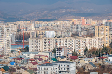 Naklejka premium residential area of Gldani or Muhiani in the city of Tbilisi