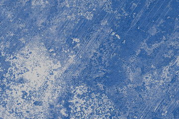 Texture scratch wall stucco paint blue white color. Abstract grunge concrete background, cement interior. Wide brush with a rough surface. 3D rendering