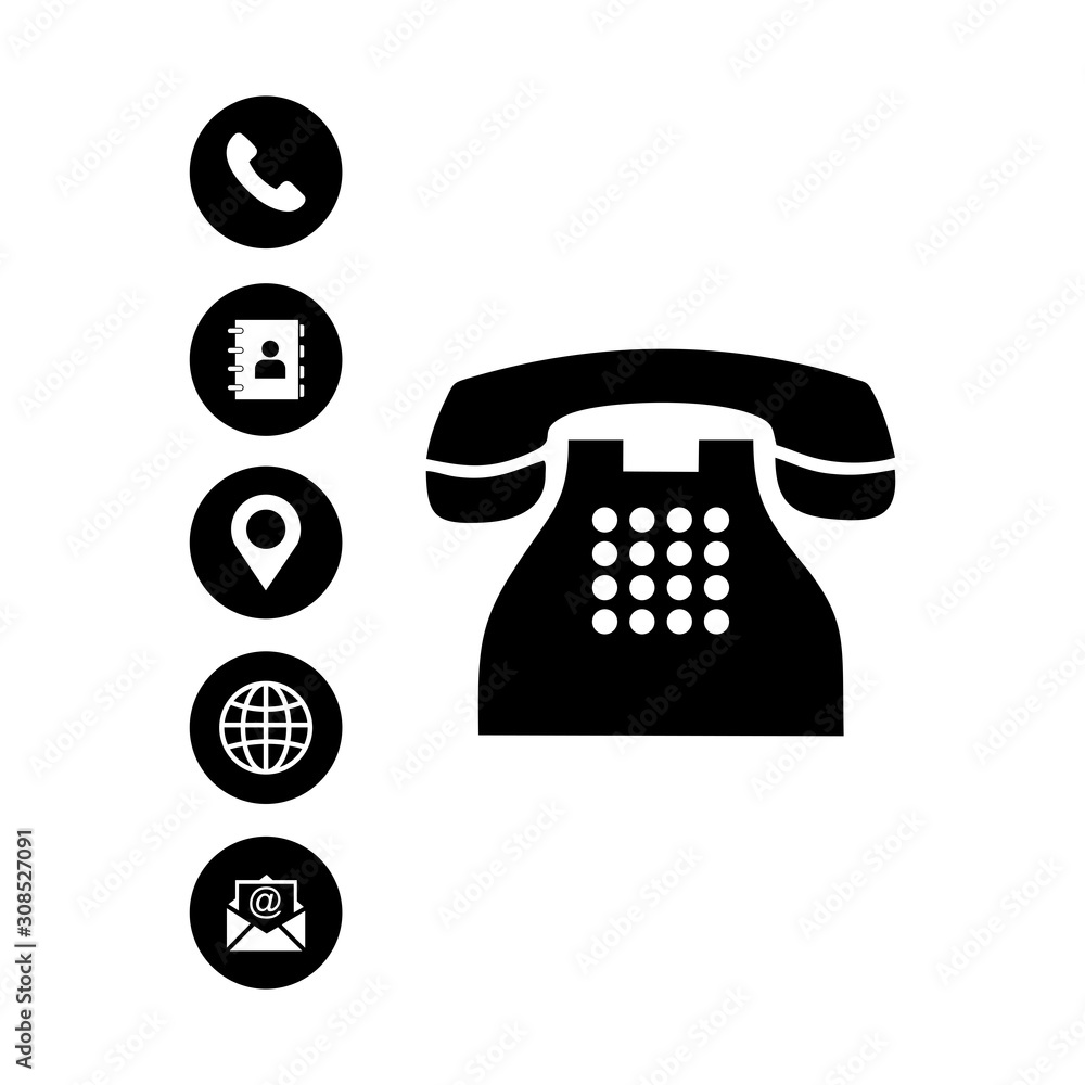 Poster web icon set vector design symbol