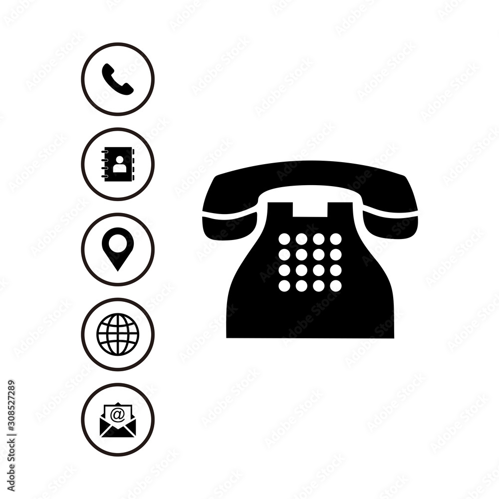 Poster web icon set vector design symbol