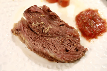 Plate with Baked Beef Shank