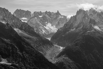 Fototapeta na wymiar Glacier De Leschaux, France