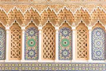 Fotobehang Algemeen beeld van de stad Fes, Marokko, Noord-Afrika © helentopper