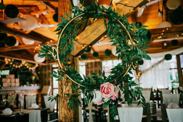 Beautiful wedding ceremony decoration