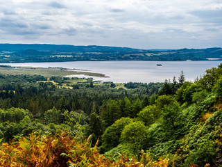 Obraz premium Loch Lomond from Conic Hill, Balmaha, Scotland.