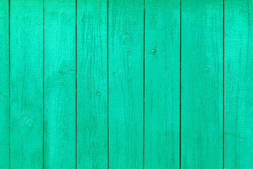 Fototapeta na wymiar Wood plank green turquoise paint background