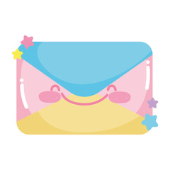 social networks cartoon email envelope message icon
