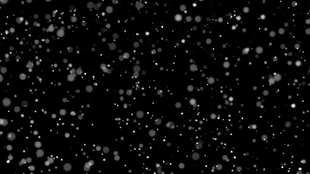 Slow motion of natural organic dust particles on black background. Filmed on high speed cinema camera
