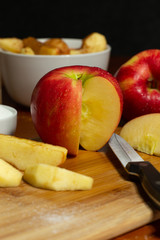 Prepping Apples for deserts