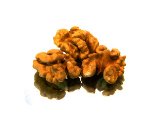 walnut isolated on white background