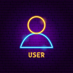 User Neon Label