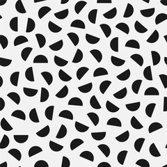 Vector seamless simple pattern. Modern stylish mosaic texture. Repeating abstract background with chaotic dots. Trendy hipster print