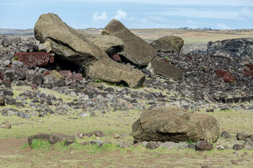 Chile - Rapa Nui or Easter Island - Ahu Akahanga