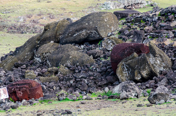 Chile - Rapa Nui or Easter Island - Ahu Akahanga