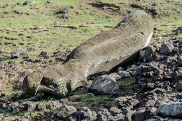 Chile - Rapa Nui or Easter Island - Ahu Akahanga