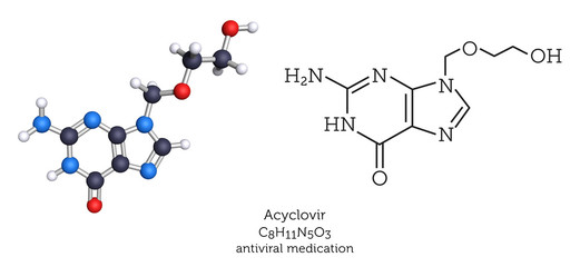 Acylovir is used to treat viral infections such as cold sores, genital herpes, shingles, and chicken pox. 