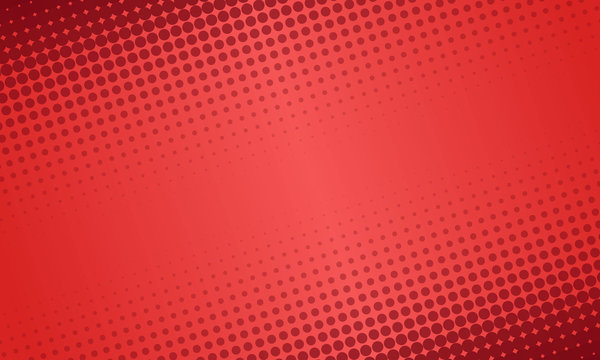 Red abstract geometric halftone circle pattern background 