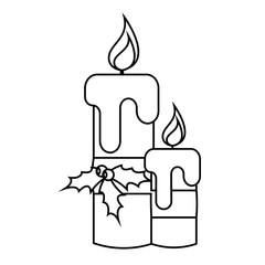 Christmas ornament with a candle