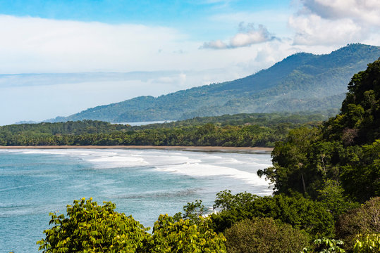 Uvita Beach, Marino Ballena National Park (Whale Tail National Park), Puntarenas Province Coast of Costa Rica