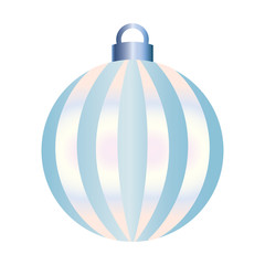 Decorated christmas ball icon