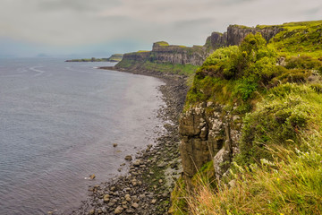 Steilküste in den Highlands in Schottland