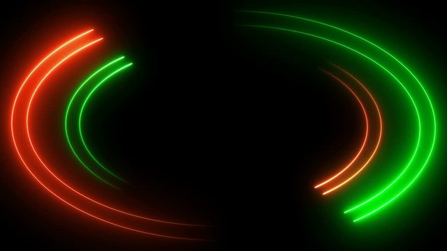 Abstract Ellipse Frame Background, neon Ellipse, Fire Ellipse, Looped NEON Ellipse Lines, club concert dance disco dj matrix beam dmx fashion