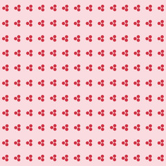 Kirschen Früchte rosa nahtlos Muster einfach