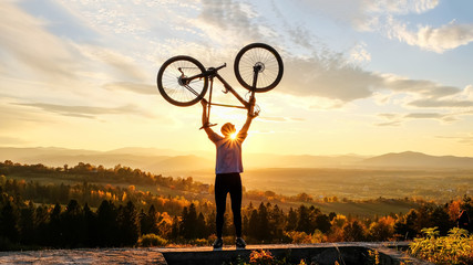 Bike adventure in the mountains