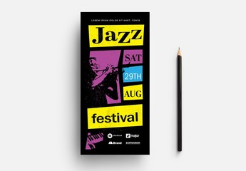 Retro-Style Jazz Music Event  Flyer Layout