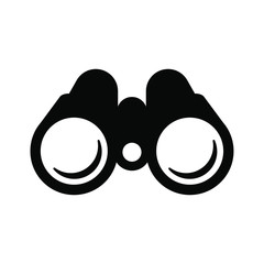 binoculars icon. black on a white background.
