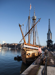Old Ship in Bristol Harbour UK