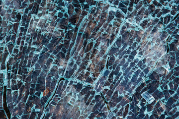 Broken safety glass, pattern, broken glass