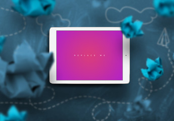 Back to School Vibrant Tablet Mockup