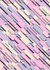 Color Abstract Lines Rain Generative Art background illustration