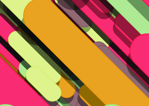 Color Abstract Lines Rain Generative Art background illustration