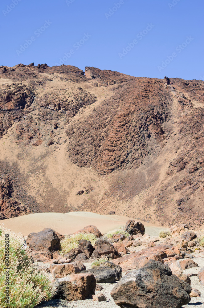 Wall mural Volcanic view on Tenerife island, Spain