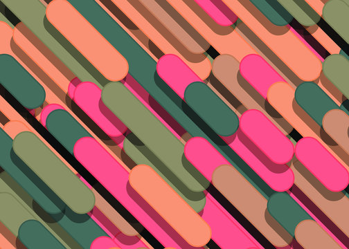 Color Abstract Lines Rain Generative Art background illustration