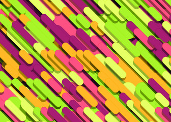 Color Abstract Lines Rain Generative Art background illustration