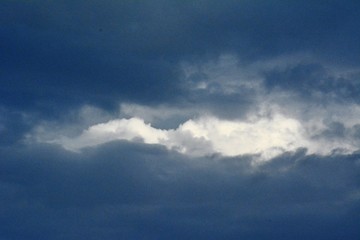 dramatic sky with clouds