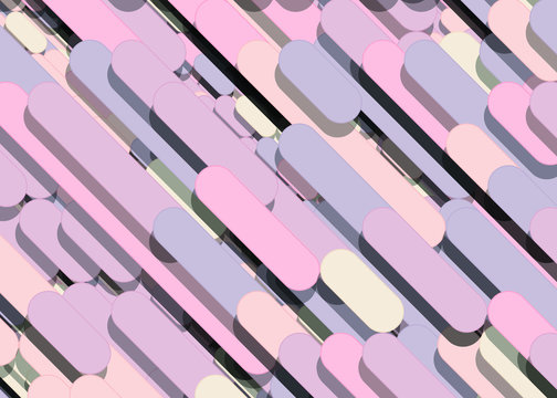 Color Abstract Lines Rain Generative Art background illustration